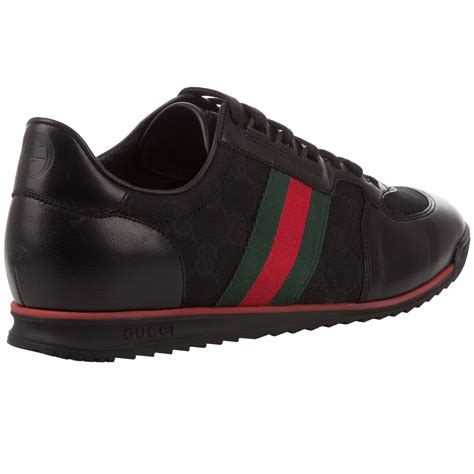 black gucci trainers cheap|men gucci slip on sneakers.